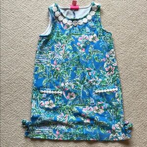 Lilly Pulitzer Blue and Green Floral Dress